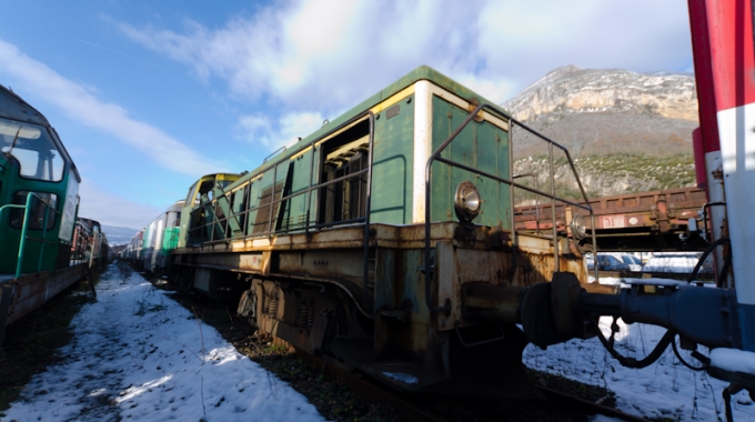 Le dépôt de train